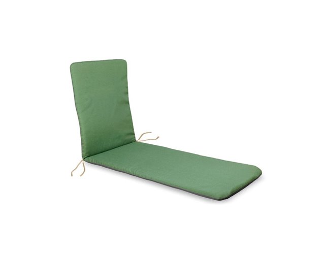 Almofada de espreguiçadeira reversível 57x38 Verde Escuro