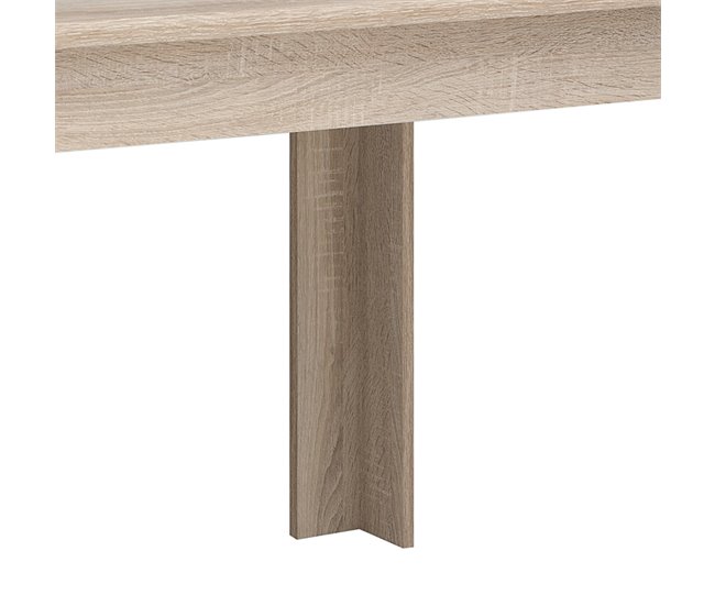 Mesa de jantar de 4 lugares em madeira Lise Madeira