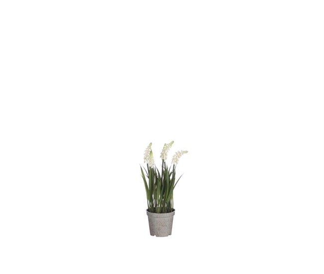 Planta artificial JACINTO com flor Branco