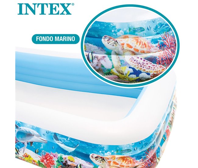 Piscina insuflável INTEX tropical 305x183x56 cm - 999 litros Multicor