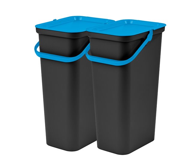 Recipientes para reciclagem Azul