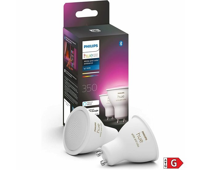 Lâmpada Inteligente Pack de 2 GU10 Branco
