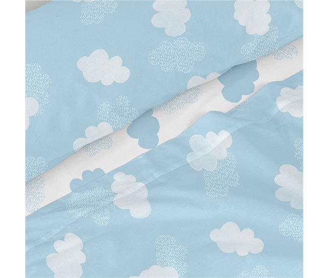 Clouds blue jogo de lençol 