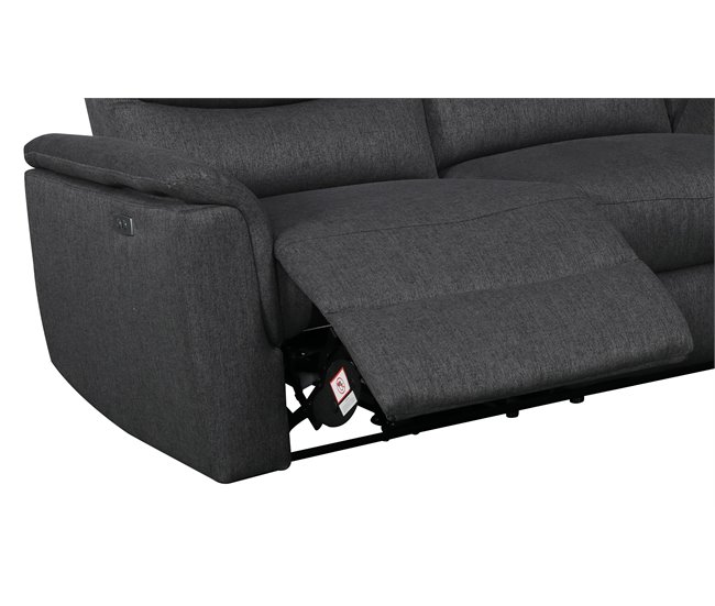 Chaise longue relax eléctrico FAMILY Antracite