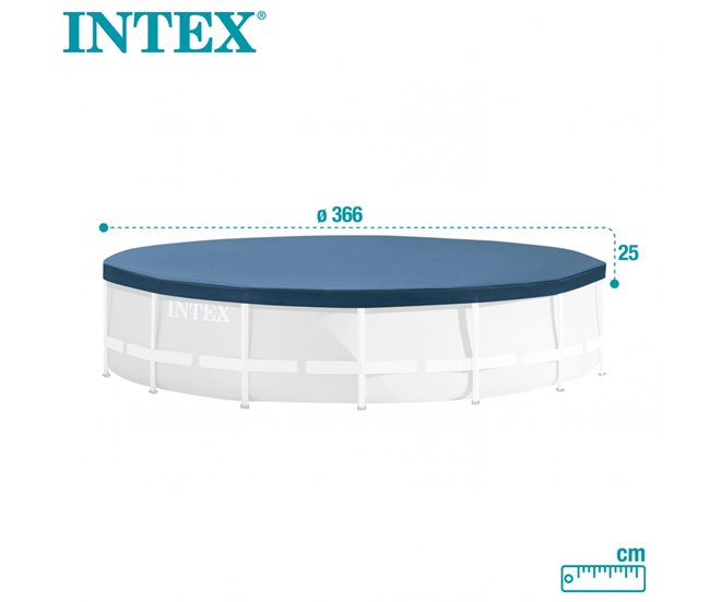 Cobertura INTEX piscina metálica metal & prisma frame Azul