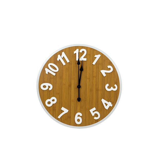 Relógio de parede CHENG marca CONFORAMA Madeira