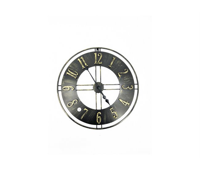 Relógio de parede HUGH 60x60x4,5cm CONFORAMA Preto