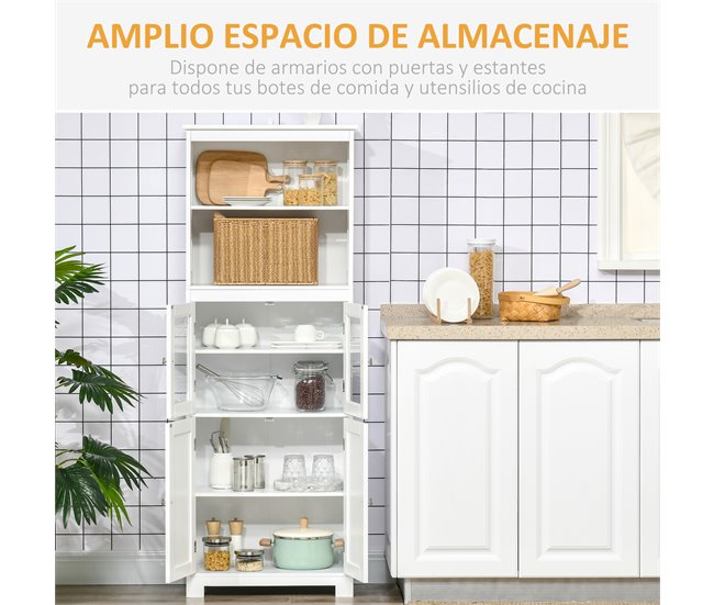 Armário de Cozinha HOMCOM 835-513 60 Branco