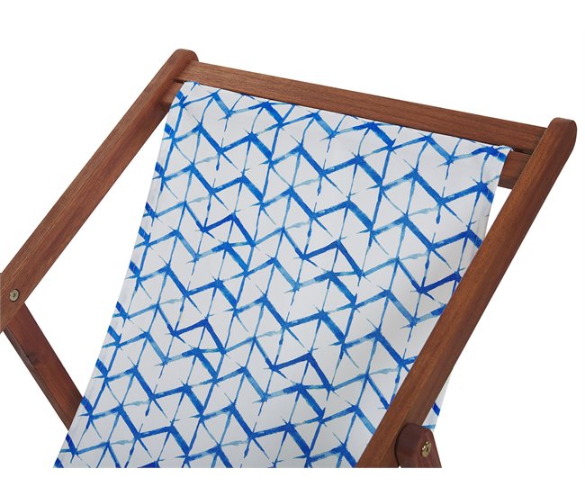 Beliani Cobertura para cadeira de jardim ANZIO/AVELLINO Azul