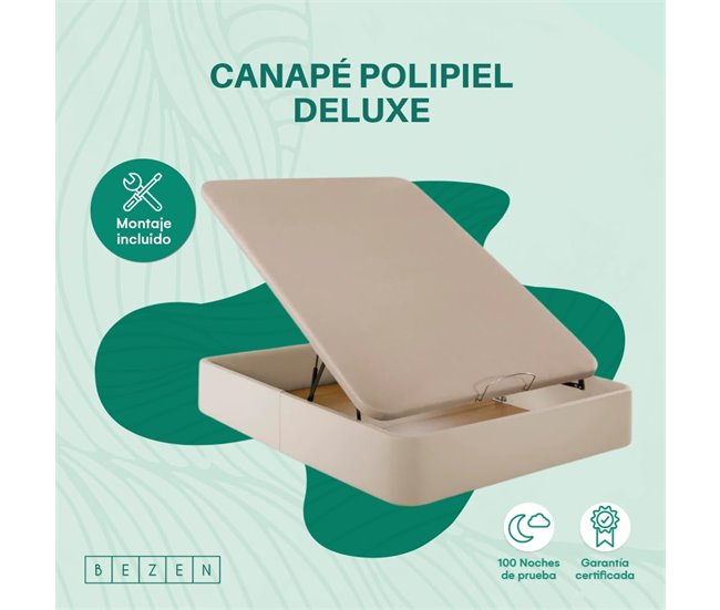 CANAPÉ POLIPIEL DELUXE 105x190 Bege