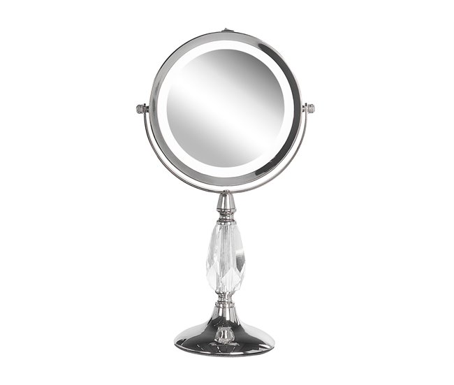 Beliani Espelho de maquilhagem MAURY 18x12 Dourado