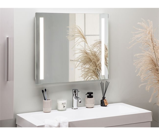 Beliani Espelho de Casa de Banho LIRAC GR242213181