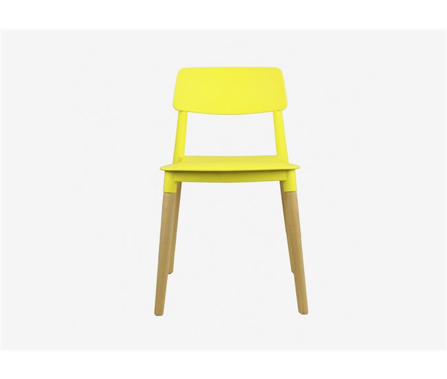 Cadeira de cozinha fixa AGATA em várias cores Amarelo