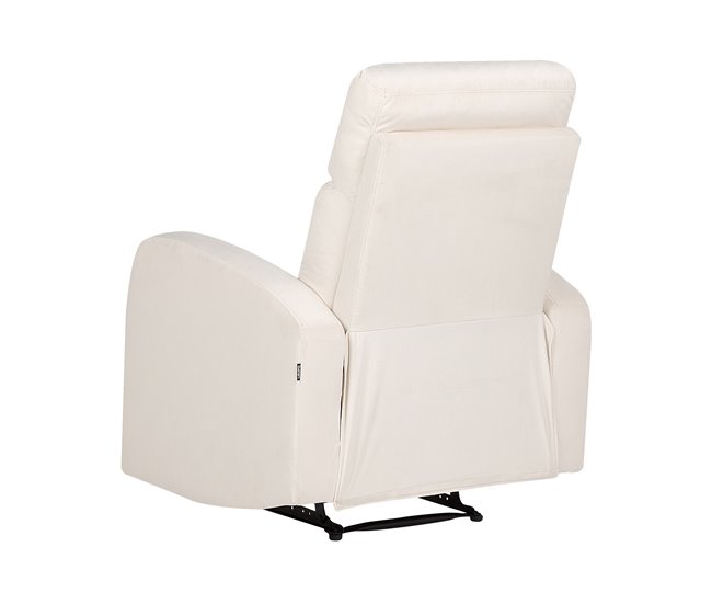 Beliani Cadeira reclinável VERDAL Creme