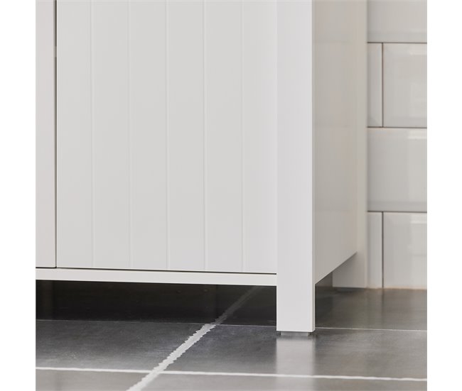 Armário de lavatório de 2 portas BZR101-W SoBuy Branco