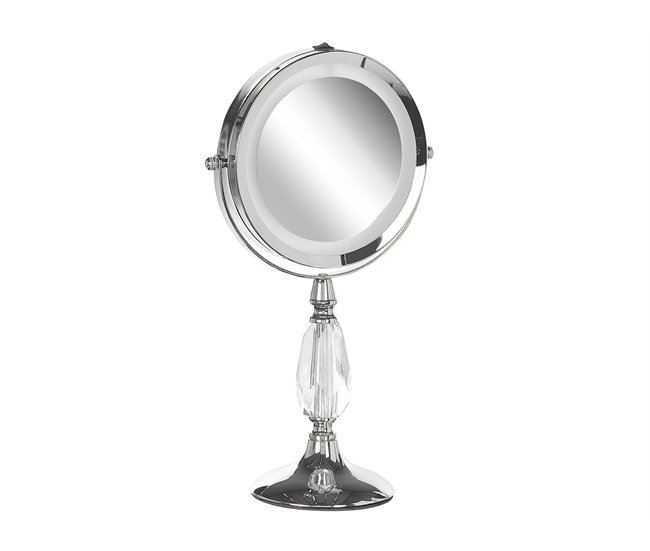 Beliani Espelho de maquilhagem MAURY 18x12 Dourado