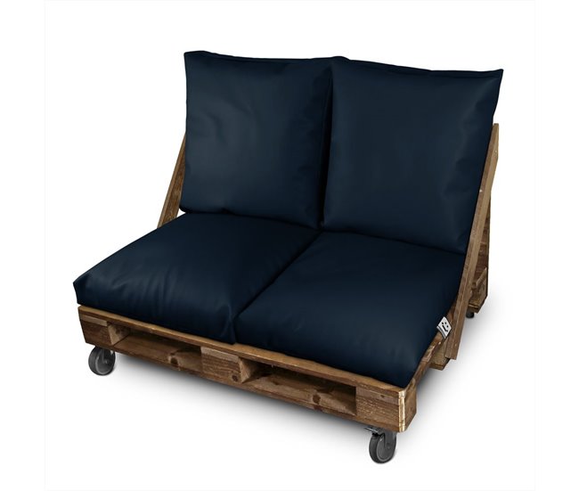 Almofada Multi-usos Chão ou Encosto ou Assento para Palets Exteri 60x60 Azul
