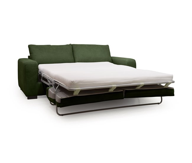 SWEET sofá-cama de 3 lugares com abertura italiana, cor mostarda. -  Conforama
