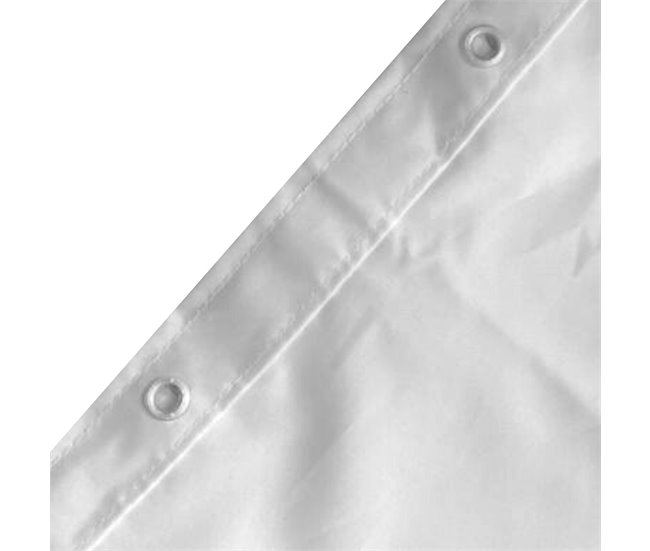 Coleção Spirella Dandy, cortina de chuveiro têxtil Branco
