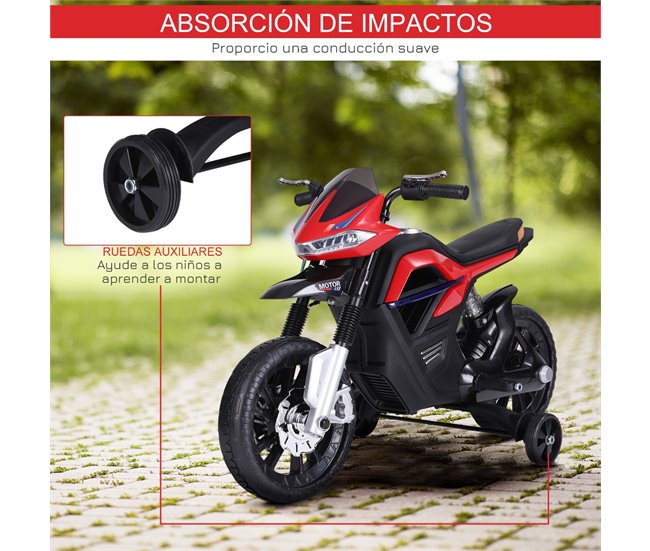 Moto elétrica para crianças de brinquedo preto HomCom 370-109BK - Comprar  com preços económicos