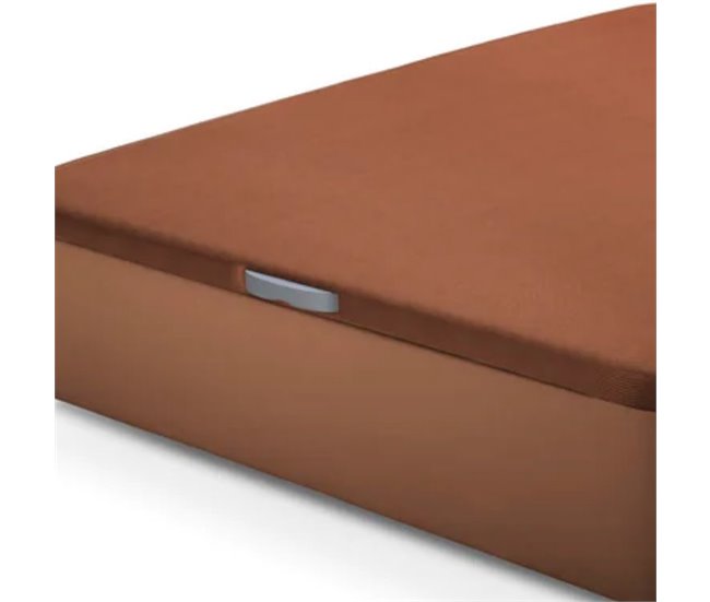 SOFÁ-CAMA DE LUXO EM PELE 105x200 Castanho