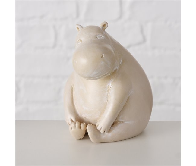 Figura decorativa sortida HIPPO marca BOLTZE Branco