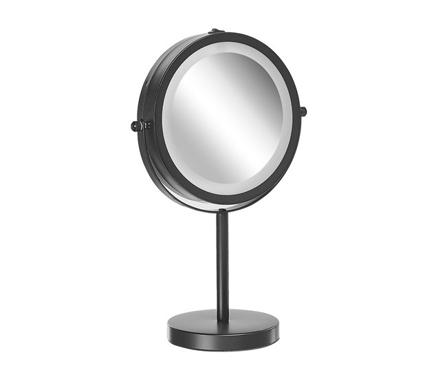 Beliani Espelho de maquilhagem TUCHAN Preto
