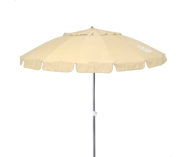 Guarda-chuva de praia corta-vento c/mastro basculante Aktive Creme