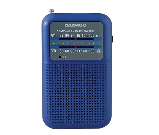 Rádio Portátil com Alto-falante DW1008 Azul
