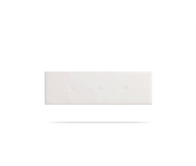 CABECEIRA ESTOFADA NAPOLI PELE SINTÉTICA 190x50x5 cm - Moonia 190 Branco
