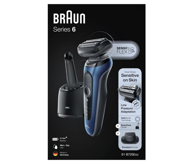 Barbeador elétrico Braun Series 6 Multicor