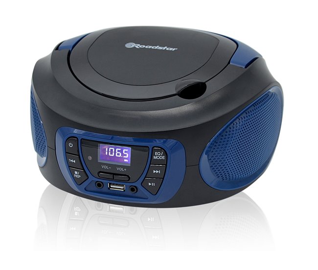 Radio CD Roadstar CDR-365U/RD Azul/ Preto
