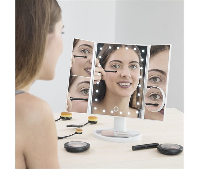 Espelho de Aumento com LED IG811259 Branco