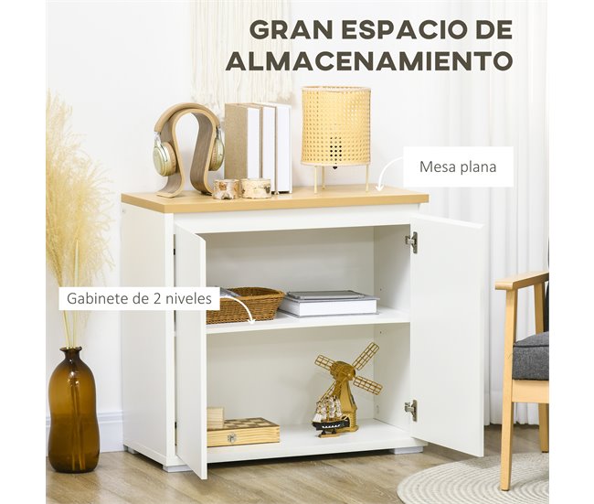 Aparador HOMCOM 838-373V00WT Branco