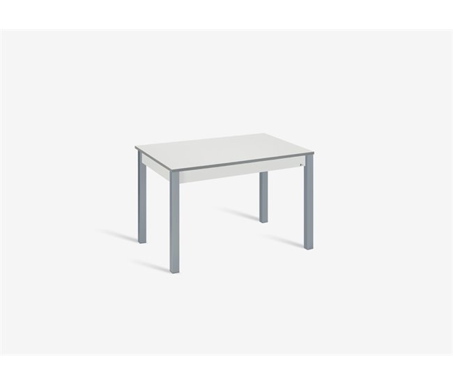 Mesa de cozinha extensível B-EXTENS 100(145)x60 branca Branco/cinza