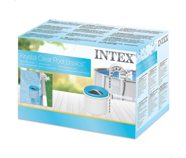 Skimmer deluxe INTEX filtro 3.028 l/h easy set - metal frame Cinza