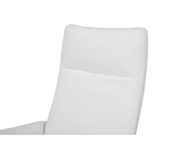 Beliani Cadeira reclinável PRIME Branco