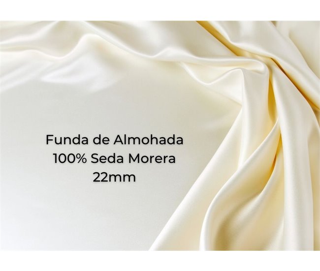 Capa de Almofada de 100% Seda para Almofada "Seda de Beleza" Branco