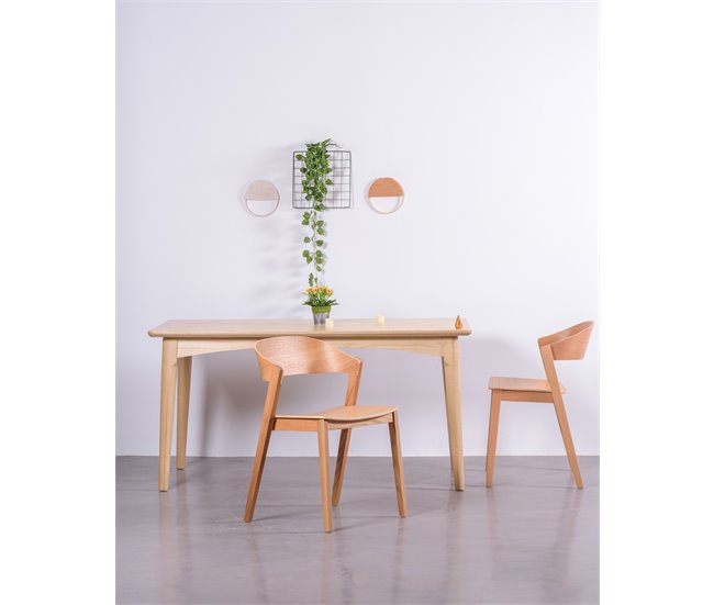 Cadeira escandinava em madeira - Soho Carvalho