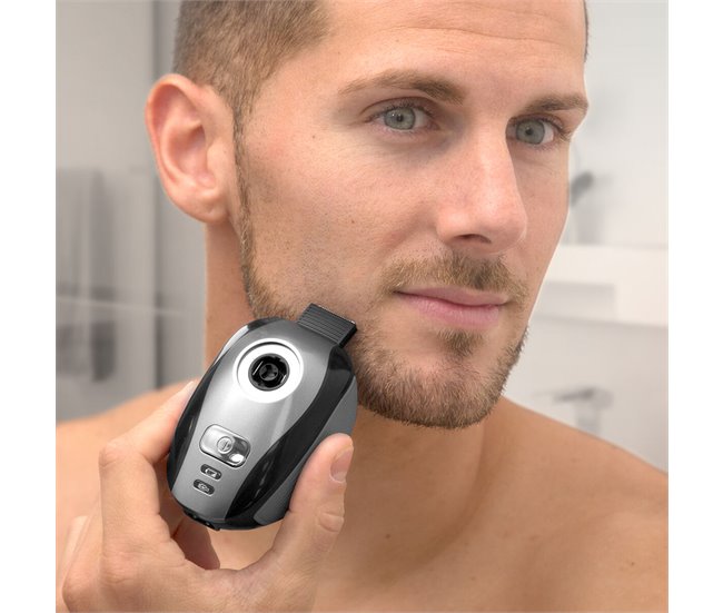 Máquina de Barbear Recarregável Ergonómica Multifunções 5 em 1 Preto