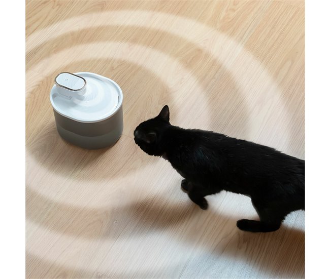 Fonte para Gatos Recarregável com Sensor Branco