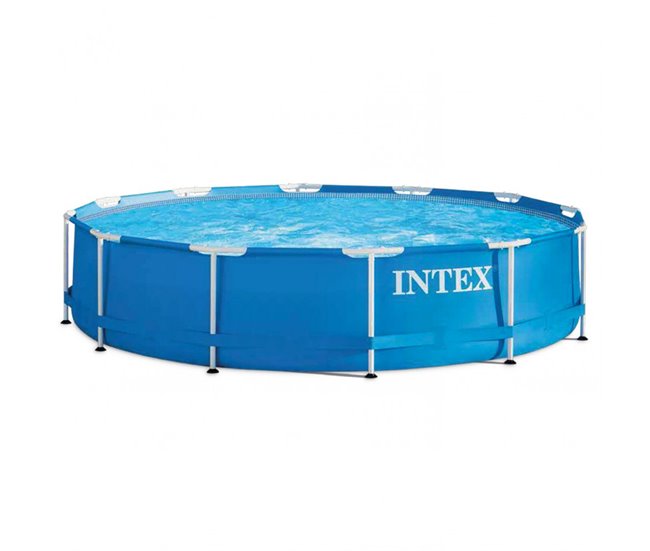 Piscina Intex com estrutura metálica acima do solo 366x76 cm - 6.503 litros Azul
