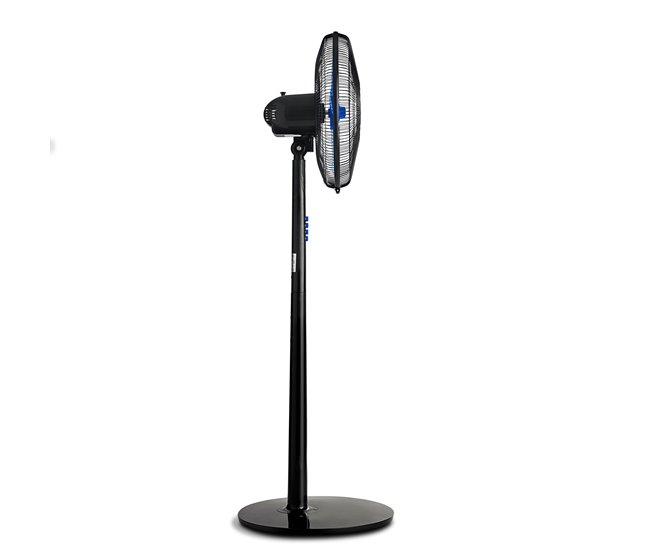 Ventilador de pedestal | Blaupunkt | Ventilador de 45W com 3 velocidades | Altura ajustável de 40cm | Base redonda reforçada Branco