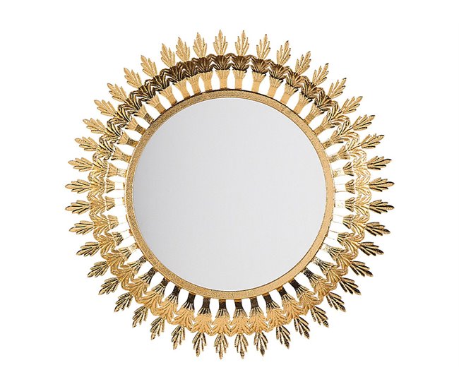 Beliani Espelho VOREY Dourado
