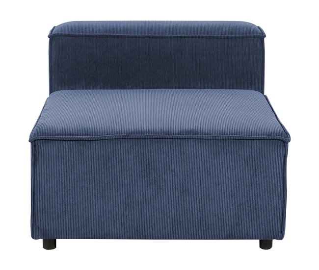 Beliani Módulo de cadeira Bombazine APRICA Azul