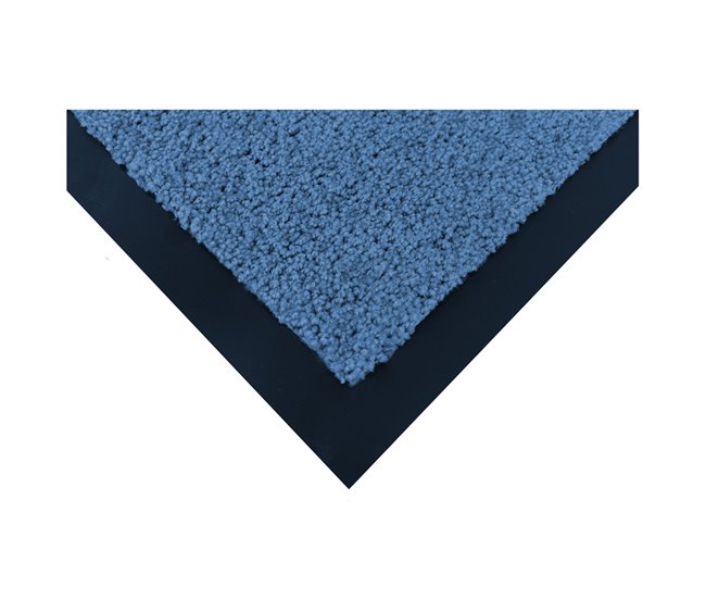  Acomoda Textil - Tapete de entrada absorvente para interiores e exteriores 40x60 Azul