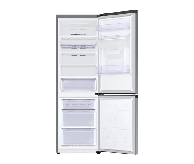 Frigorífico Combinado SAMSUNG RB34C632DSA 1,85mt 341L No Frost cor Inox Classe D Inoxidavel