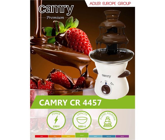 Fonte de Chocolate Camry CR 4457 Branco