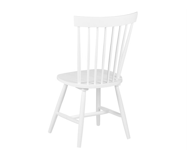 Beliani Cadeira de refeição BURGES Branco