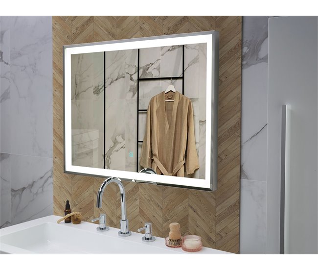 Beliani Espelho de Casa de Banho ARGENS 80x4 GR242213181